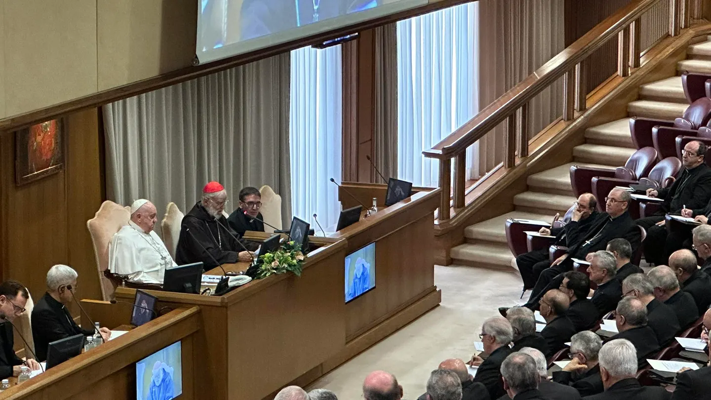 El papa Francisco recibe a los obispos de la Conferencia Episcopal Española El papa Francisco recibe a los obispos de la Conferencia Episcopal Española