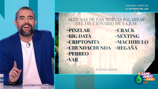 La opinión de Dani Mateo sobre las nuevas palabras del diccionario: "La RAE siempre piensa en el que escribe mal" La opinión de Dani Mateo sobre las nuevas palabras del diccionario: "La RAE siempre piensa en el que escribe mal"