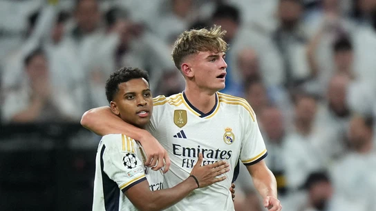 Rodrygo Goes y Nico Paz Rodrygo Goes y Nico Paz