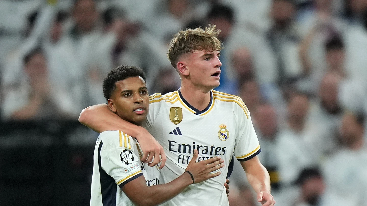 Rodrygo Goes y Nico Paz Rodrygo Goes y Nico Paz