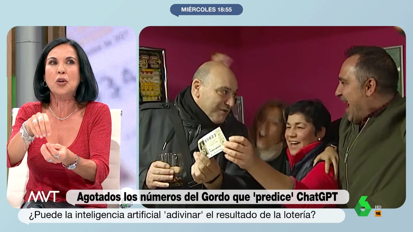 Beatriz de Vicente recuerda una curiosa anécdota de la Lotería de Navidad Beatriz de Vicente recuerda una anécdota relacionada con la Lotería de Navidad sobre un hombre que ganó el Gordo y se lo ocultó un año a su mujer hasta que se separaron. El desenlace de la historia, en este vídeo de Más Vale Tarde.