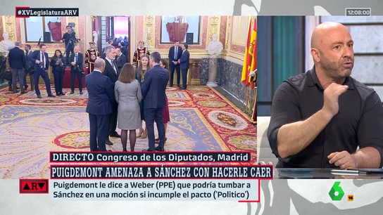 Rafa López, sobre la amenaza de Puigdemont a Sánchez: "Recuerda que él tiene el control" Rafa López, sobre la amenaza de Puigdemont a Sánchez: "Recuerda que él tiene el control"