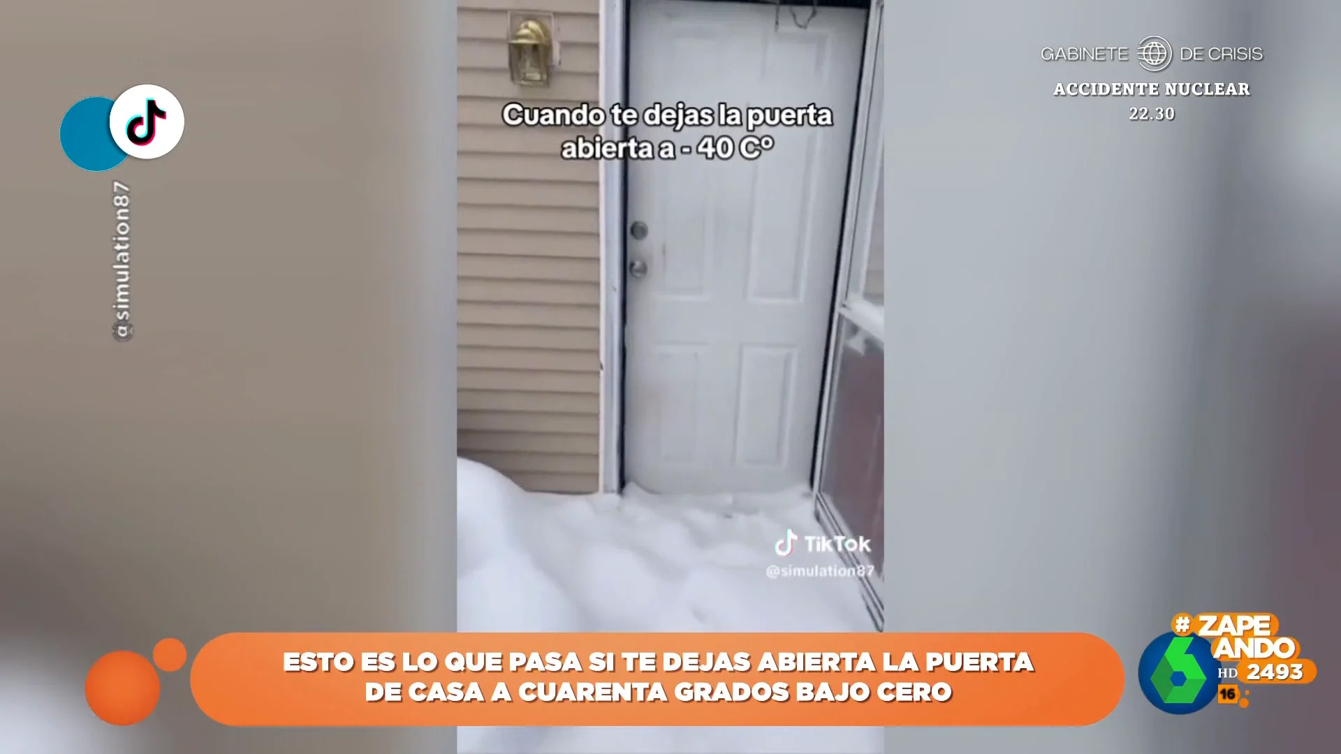 Las consecuencias de dejarse la puerta abierta de casa cuando la temperatura es de 40 bajo cero