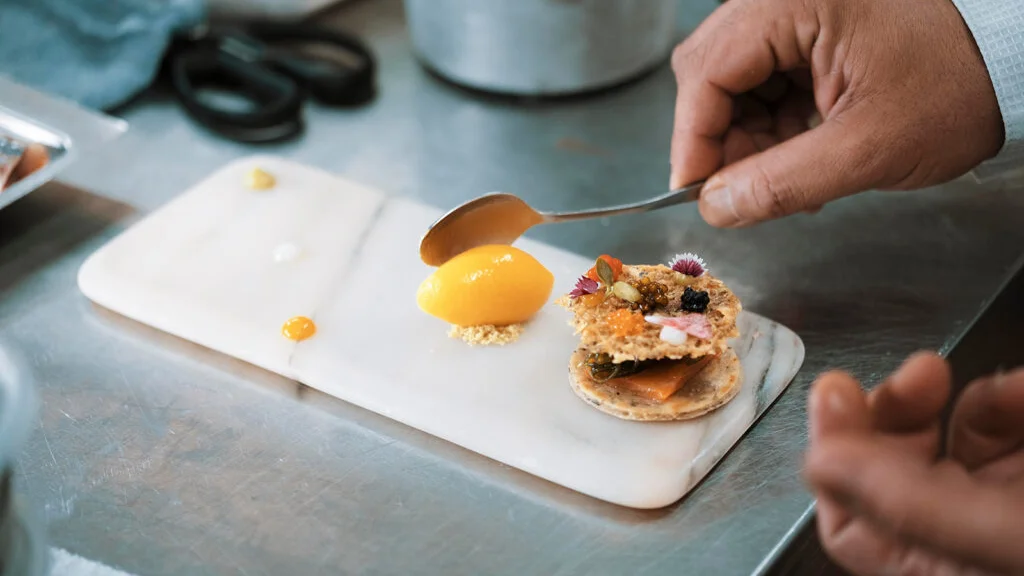 Un plato del restaurante Arbidel (Ribadesella), que cesa actividad 