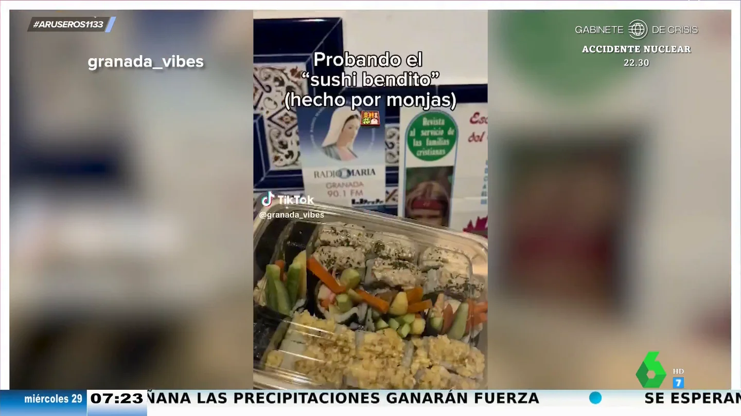 Así es el sushi 'bendito' hecho por monjas de clausura de un convento de Granada: "Cualquier día montan un kebab" Así es el sushi 'bendito' hecho por monjas de clausura de un convento de Granada: "Cualquier día montan un kebab"