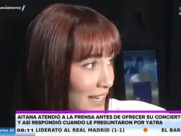 Aitana rompe a llorar en pleno concierto en Colombia tras su ruptura con Sebastián Yatra: &quot;No estoy bien&quot;
