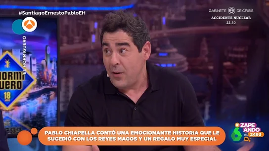 El desafortunado percance de Pablo Chiapella en su visita a los Reyes Magos El desafortunado percance de Pablo Chiapella en su visita a los Reyes Magos