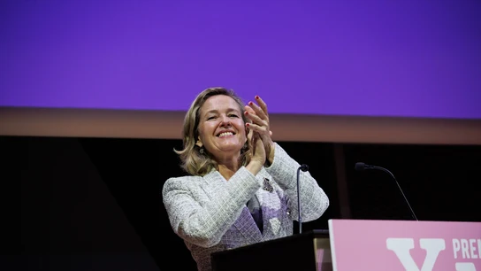 Imagen de archivo de Nadia Calviño La OCDE rebaja su previsión de crecimiento para España en 2023 y 2024