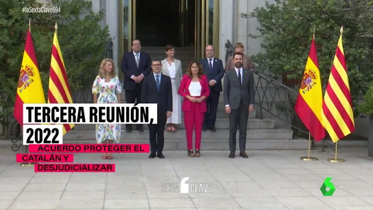 Estos son los resultados de las mesas de negociación entre el Gobierno y la Generalitat desde 2020: escasos compromisos, indultos y escenas Estos son los resultados de las mesas de negociación entre el Gobierno y la Generalitat desde 2020: escasos compromisos, indultos y escenas