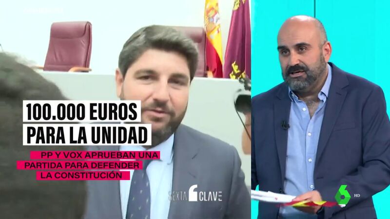 PP y Vox aprueban en Murcia una partida de 100.000 euros para defender la unidad de España