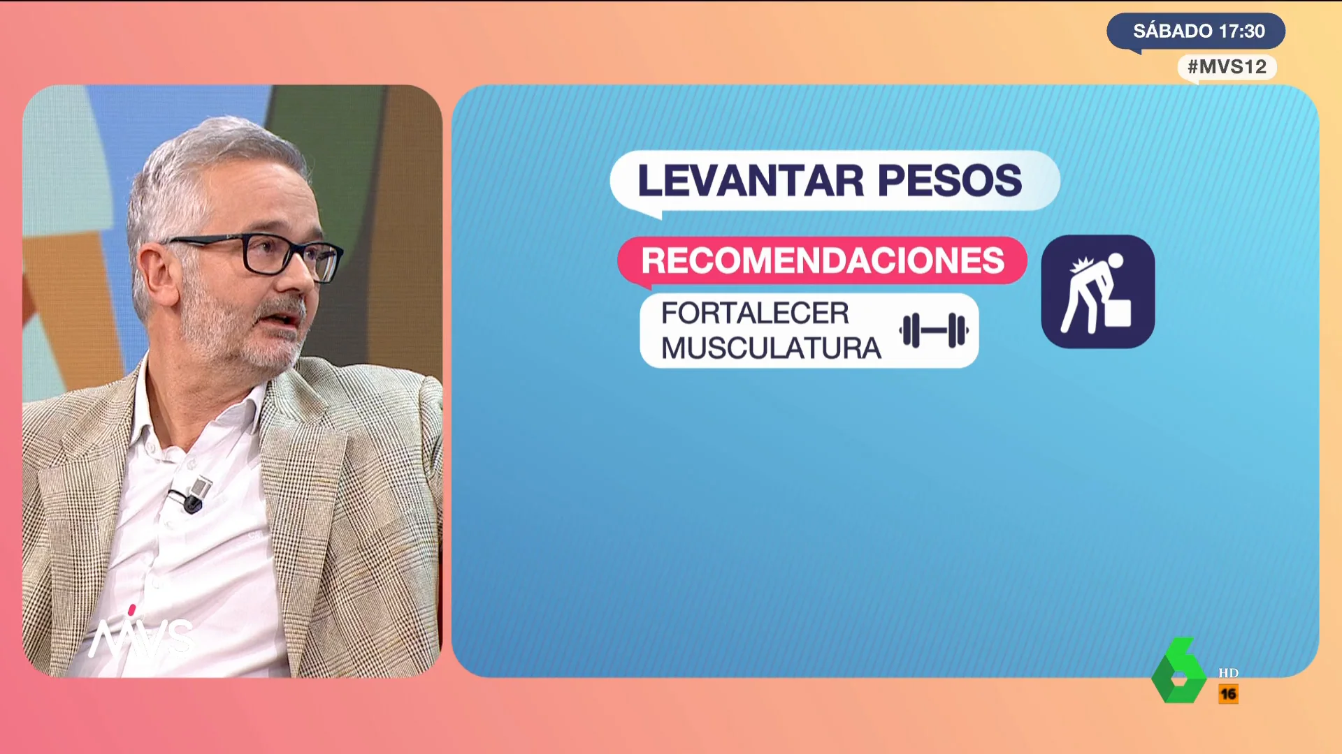 El traumatólogo Galovich enseña las posturas adecuadas para cargar peso sin hacer daño a la espalda