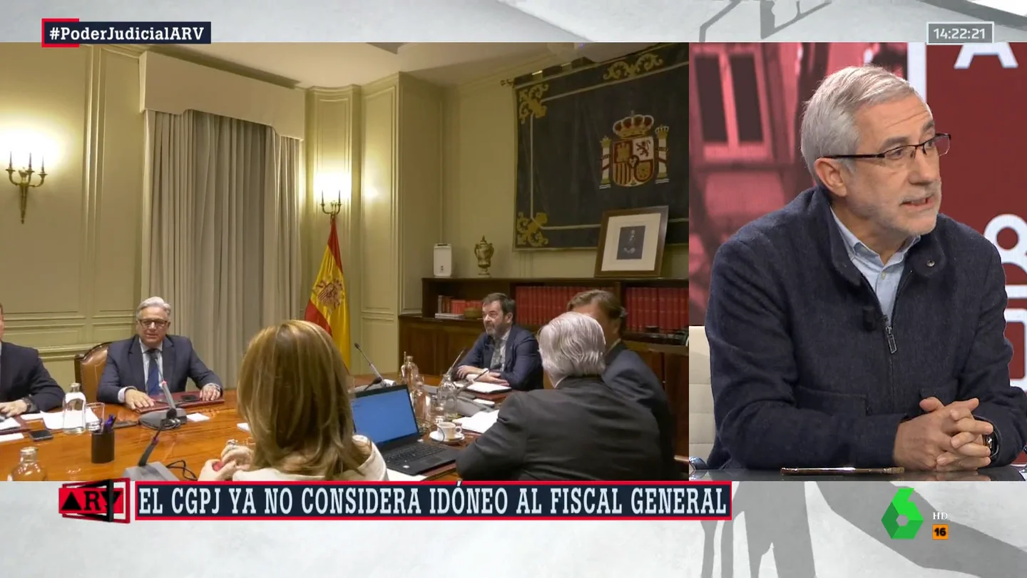 La crítica de Llamazares a los vocales conservadores del CGPJ: "Hay un frente político judicial que hace oposición al Gobierno" La crítica de Llamazares a los vocales conservadores del CGPJ: "Hay un frente político judicial que hace oposición al Gobierno"