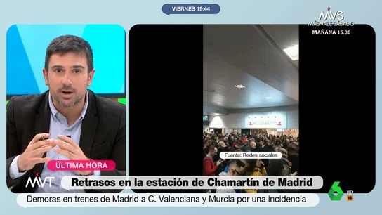 Ramón Espinar, muy crítico con las obras de la estación de Chamartín: "Toda la zona está en caos y viene más" Ramón Espinar, muy crítico con las obras de la estación de Chamartín: "Toda la zona está en caos y viene más"