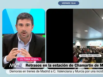 Ramón Espinar, muy crítico con las obras de la estación de Chamartín: &quot;Toda la zona está en caos y viene más&quot;