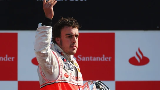 Fernando Alonso, en su año en McLaren Fernando Alonso, en su año en McLaren