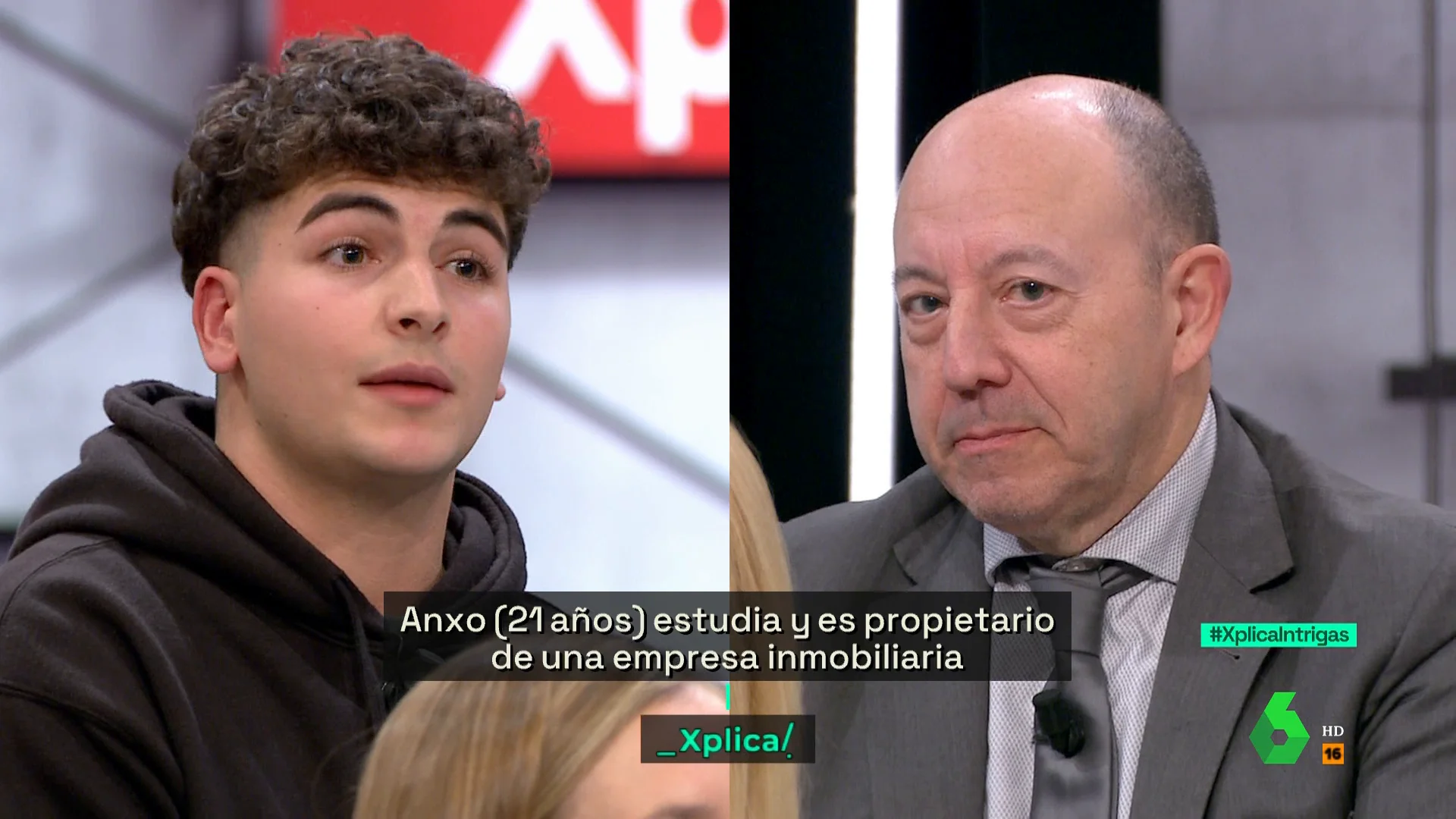 Gonzalo Bernardos y el joven Anxo.