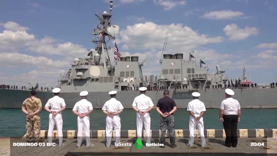 Imagen del barco estadounidense atacado Imagen del barco estadounidense atacado