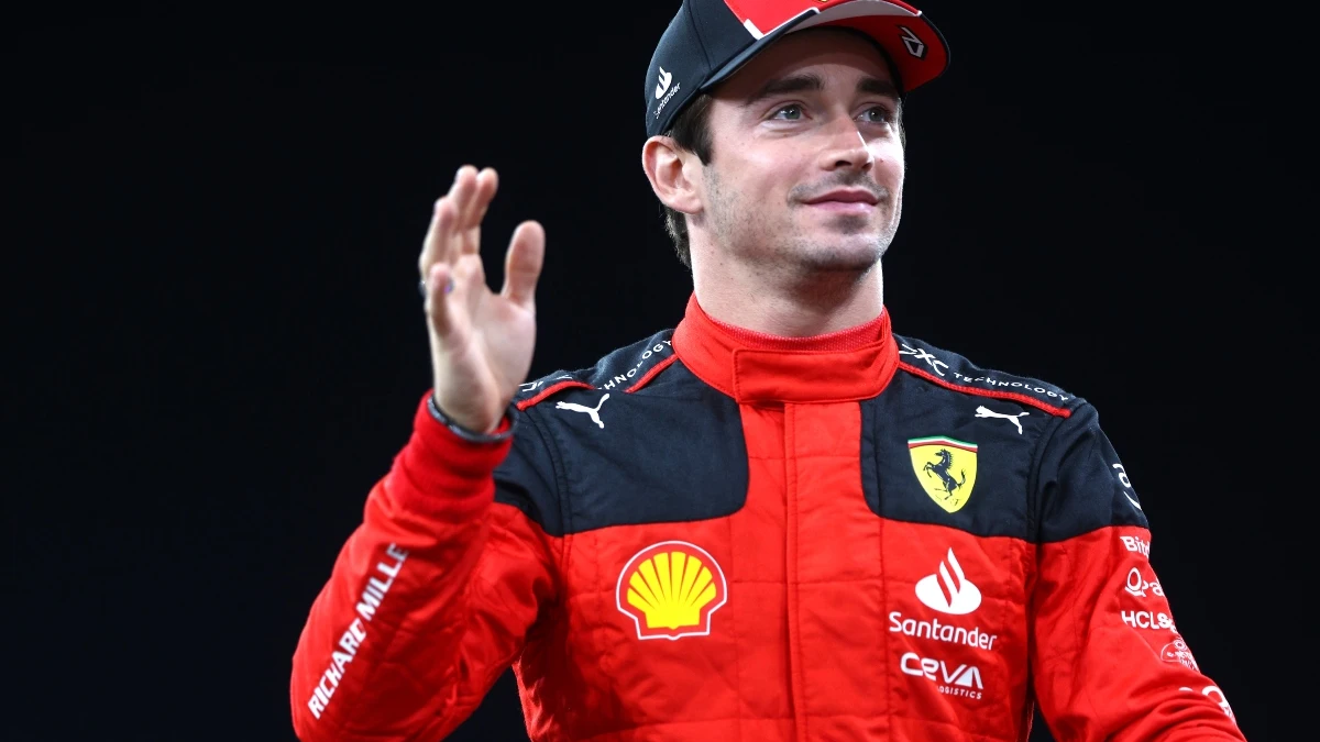 Charles Leclerc, con Ferrari