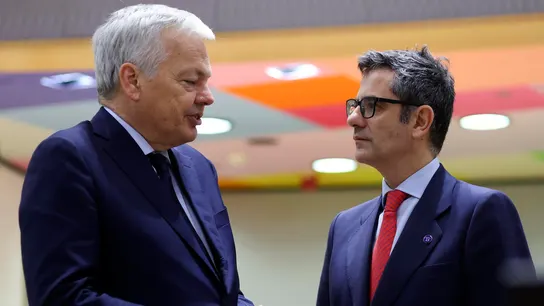 El comisario europeo de Justicia, Didier Reynders, junto al ministro Félix Bolaños en Bruselas El comisario europeo de Justicia, Didier Reynders, junto al ministro Félix Bolaños en Bruselas