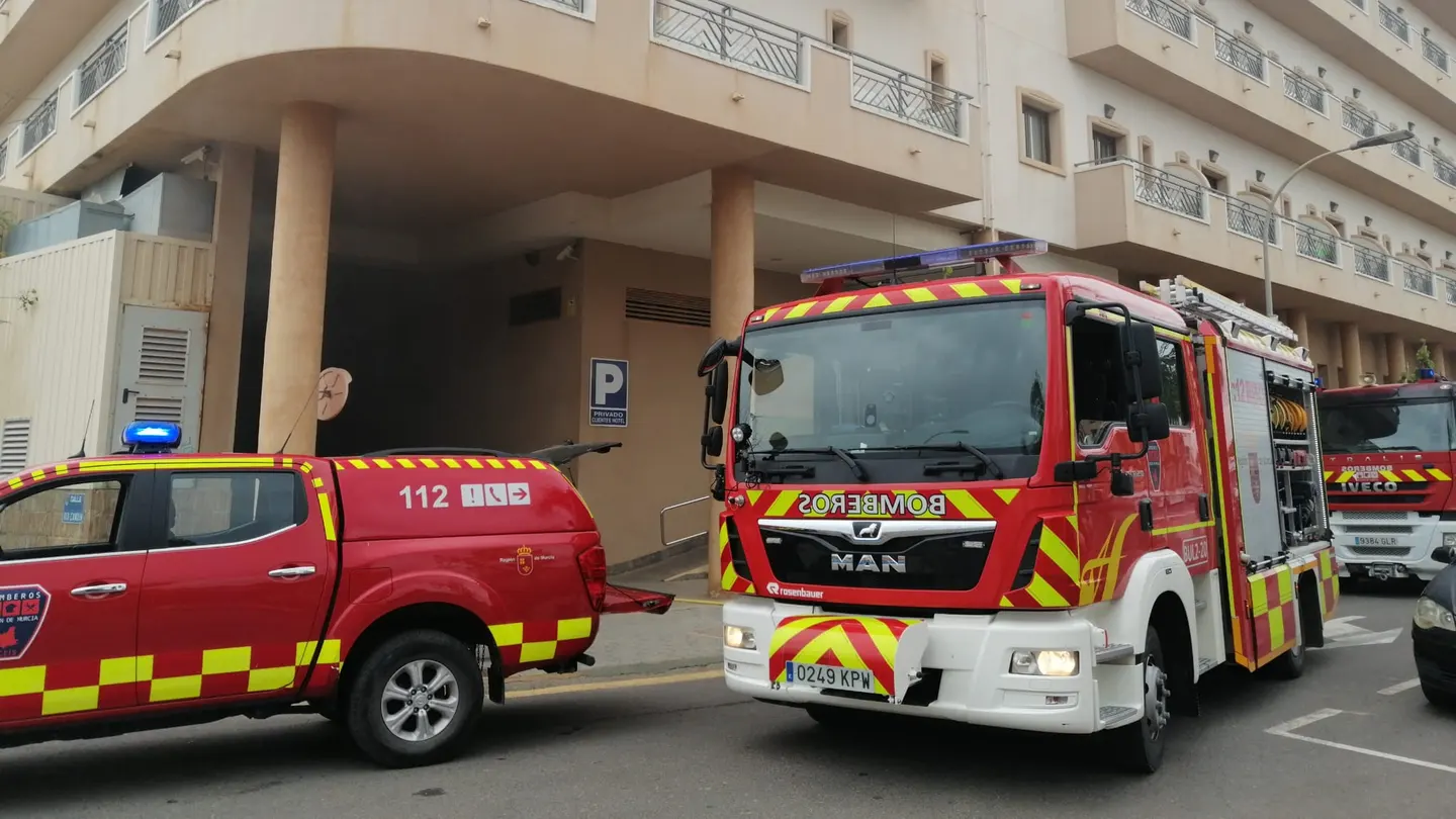 Un camión de bomberos de la Región de Murcia Un camión de bomberos de la Región de Murcia