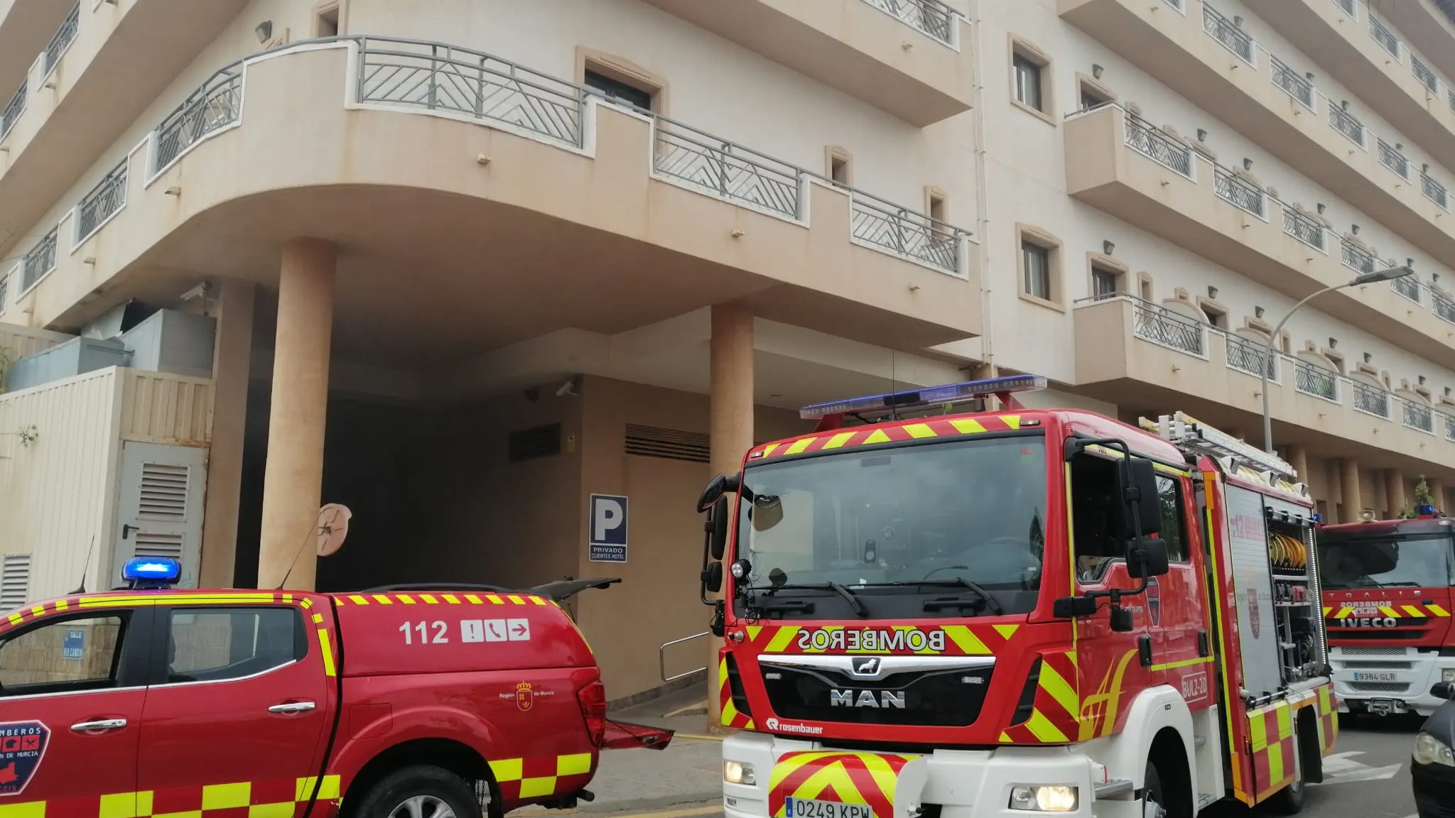 Un camión de bomberos de la Región de Murcia