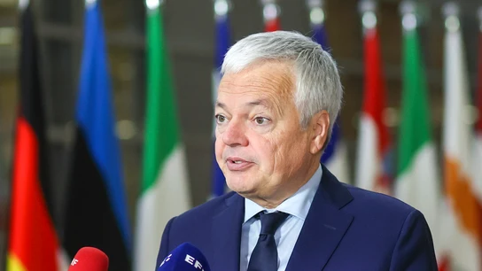 El comisario de Justicia europeo, Didier Reynders, atiende a los medios El comisario de Justicia europeo, Didier Reynders, atiende a los medios