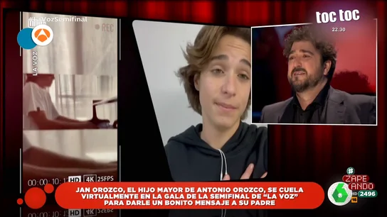 Antonio Orozco se emociona al ver el mensaje sorpresa de su hijo en las semifinales de 'La Voz' Antonio Orozco se emociona al ver el mensaje sorpresa de su hijo en las semifinales de 'La Voz'