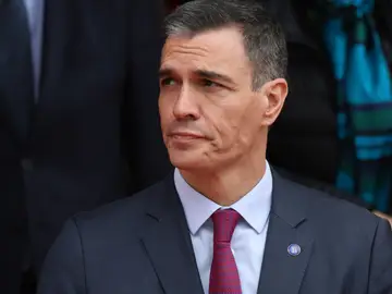 El presidente del Gobierno, Pedro Sánchez, tras la apertura solemne de la legislatura en el Congreso