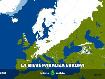 La nieve paraliza Europa