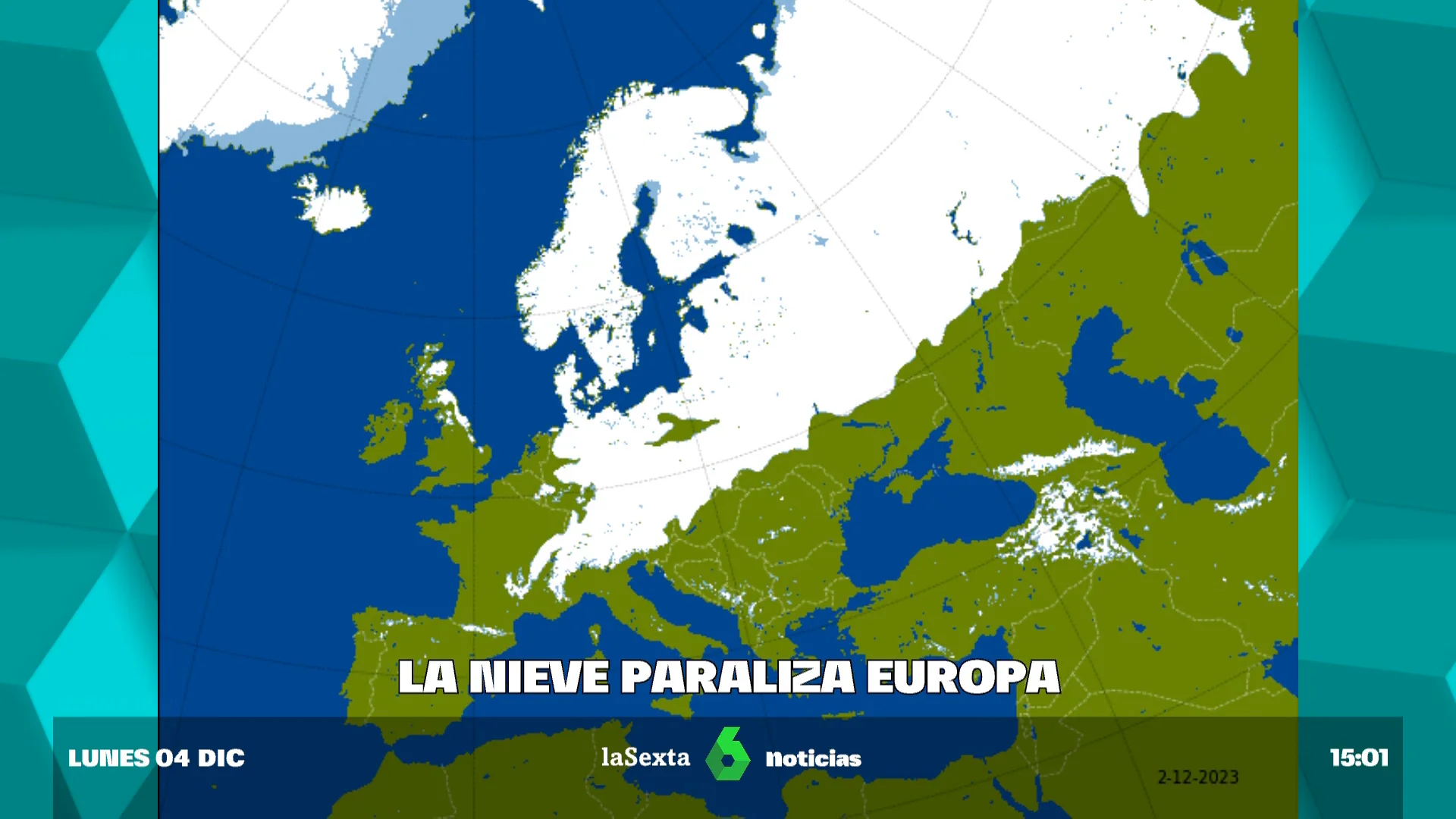 La nieve paraliza Europa