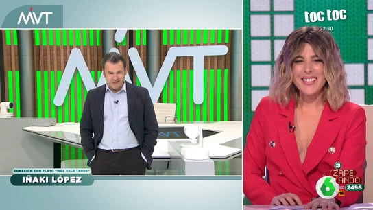 Iñaki López, a Valeria Ros ante la ausencia de Dani Mateo y Cristina Pardo: "Cómo apuesta por los productos de riesgo esta cadena" Iñaki López, a Valeria Ros ante la ausencia de Dani Mateo y Cristina Pardo: "Cómo apuesta por los productos de riesgo esta cadena"