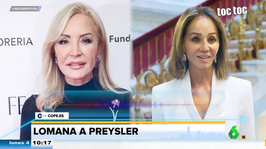 Carmen Lomana, del libro de Tamara Falcó 'Las recetas de mi madre': "Isabel Preysler no ha cocinado en su vida, serán de la filipina que tiene en casa" Carmen Lomana, del libro de Tamara Falcó 'Las recetas de mi madre': "Isabel Preysler no ha cocinado en su vida, serán de la filipina que tiene en casa"