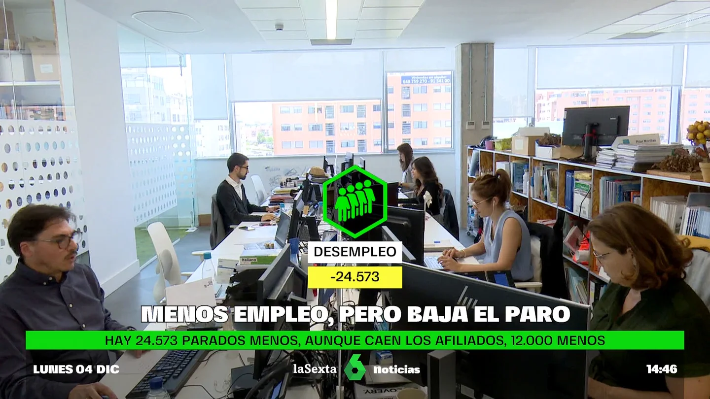 España pierde 11.583 empleos en noviembre por el bajón de la hostelería a pesar de un descenso del paro España pierde 11.583 empleos en noviembre por el bajón de la hostelería a pesar de un descenso del paro