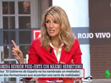 Yolanda Díaz afirma que &quot;Feijóo está secuestrado por Vox y por Aznar&quot; y advierte: &quot;Es un riesgo para la democracia&quot;