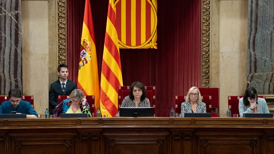 Imagen de archivo de la Mesa del Parlament de Catalunya Imagen de archivo de la Mesa del Parlament de Catalunya