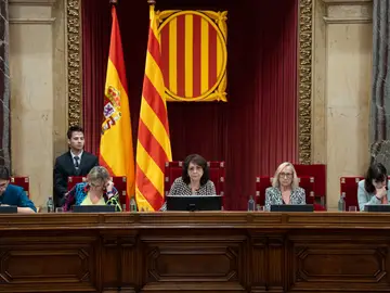 Imagen de archivo de la Mesa del Parlament de Catalunya