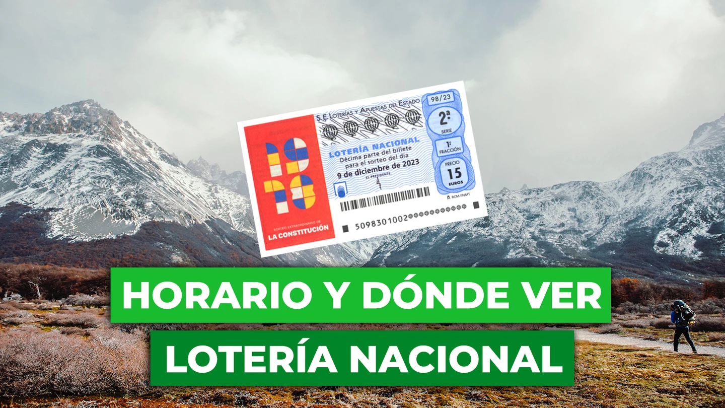 El sorteo extraordinario de la Lotería Nacional del día de la Constitución es el sábado 9 de diciembre de 2023 El sorteo extraordinario de la Lotería Nacional del día de la Constitución es el sábado 9 de diciembre de 2023