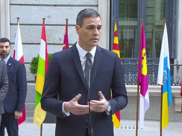 Pedro Sánchez en los actos por el Día de la Constitución