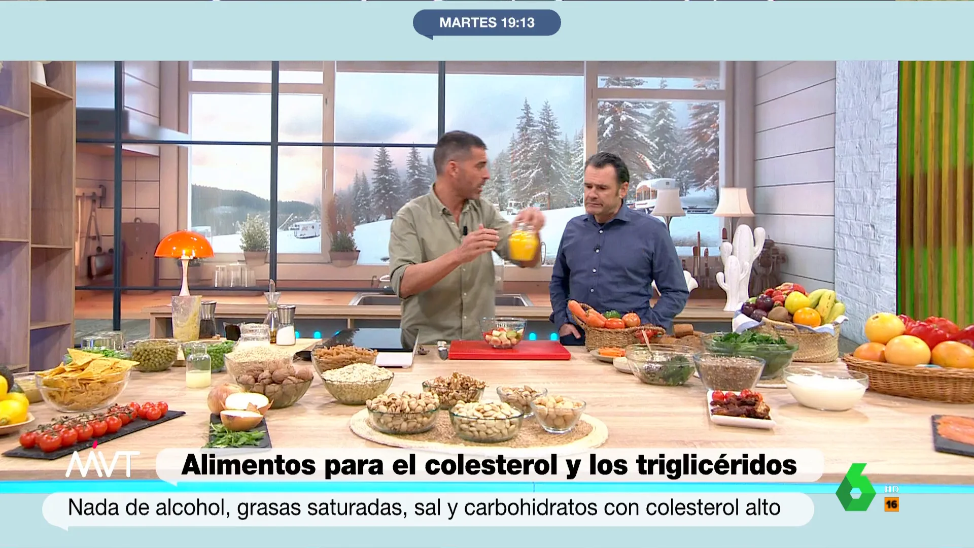 Pablo Ojeda prepara recetas para el colesterol alto