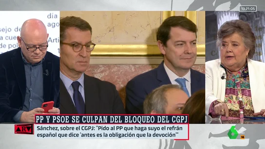 Cristina Almeida critica al PP: "Tiene secuestrado al TC" Cristina Almeida critica al PP: "Tiene secuestrado al TC"