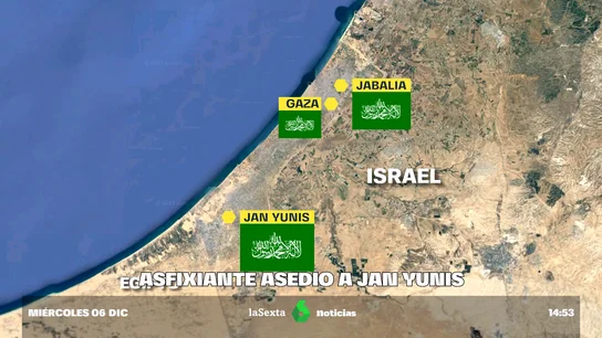 Israel rodea Jan Yunis, la última ciudad de la franja que resiste y el lugar en el que nacieron los líderes de Hamás Israel rodea Jan Yunis, la última ciudad de la franja que resiste y el lugar en el que nacieron los líderes de Hamás