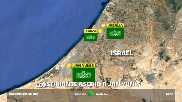 Israel rodea Jan Yunis, la última ciudad de la franja que resiste y el lugar en el que nacieron los líderes de Hamás
