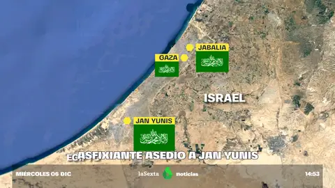 Israel rodea Jan Yunis, la última ciudad de la franja que resiste y el lugar en el que nacieron los líderes de Hamás