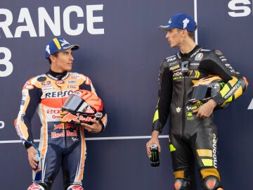 Marc M&aacute;rquez y Luca Marini