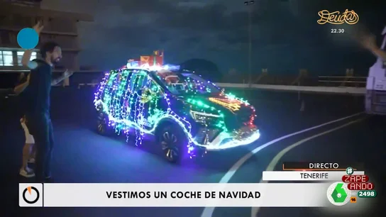 Desde un Papá Noel hasta decenas de luces: el coche más navideño está en las Islas Canarias Desde un Papá Noel hasta decenas de luces: el coche más navideño está en las Islas Canarias