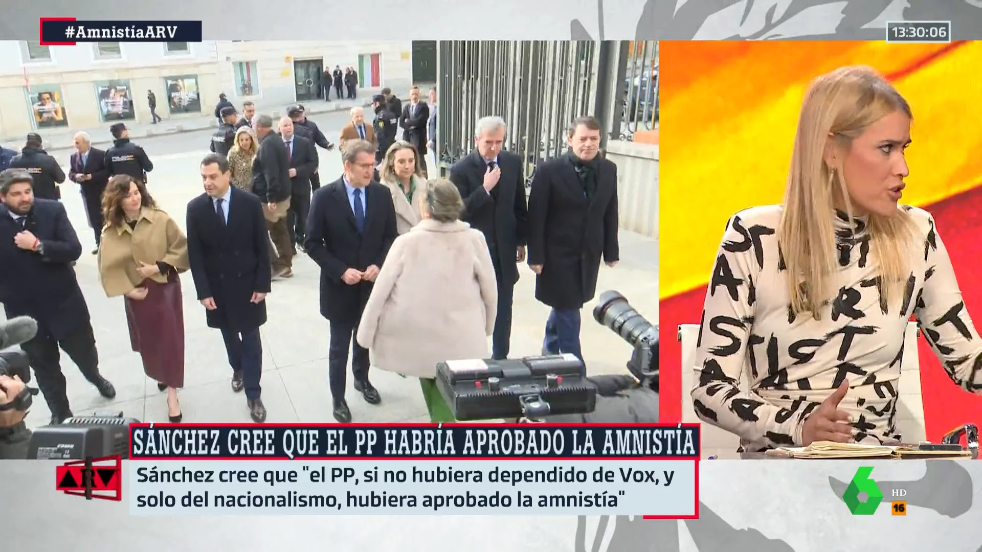 Afra Blanco en ARV sobre la mesa PP-PSOE