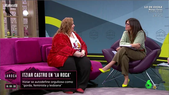 Itziar Castro durante una entrevista con Nuria Roca Itziar Castro durante una entrevista con Nuria Roca