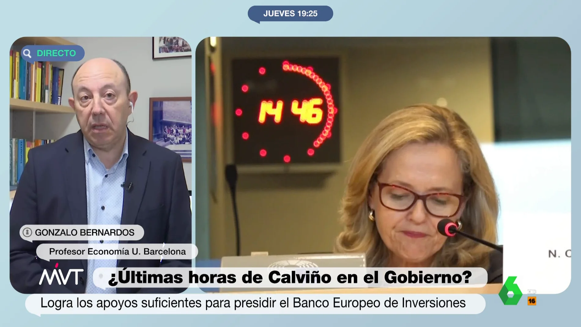 Gonzalo Bernardos habla del nombramiento de Calviño como presidenta del BEI
