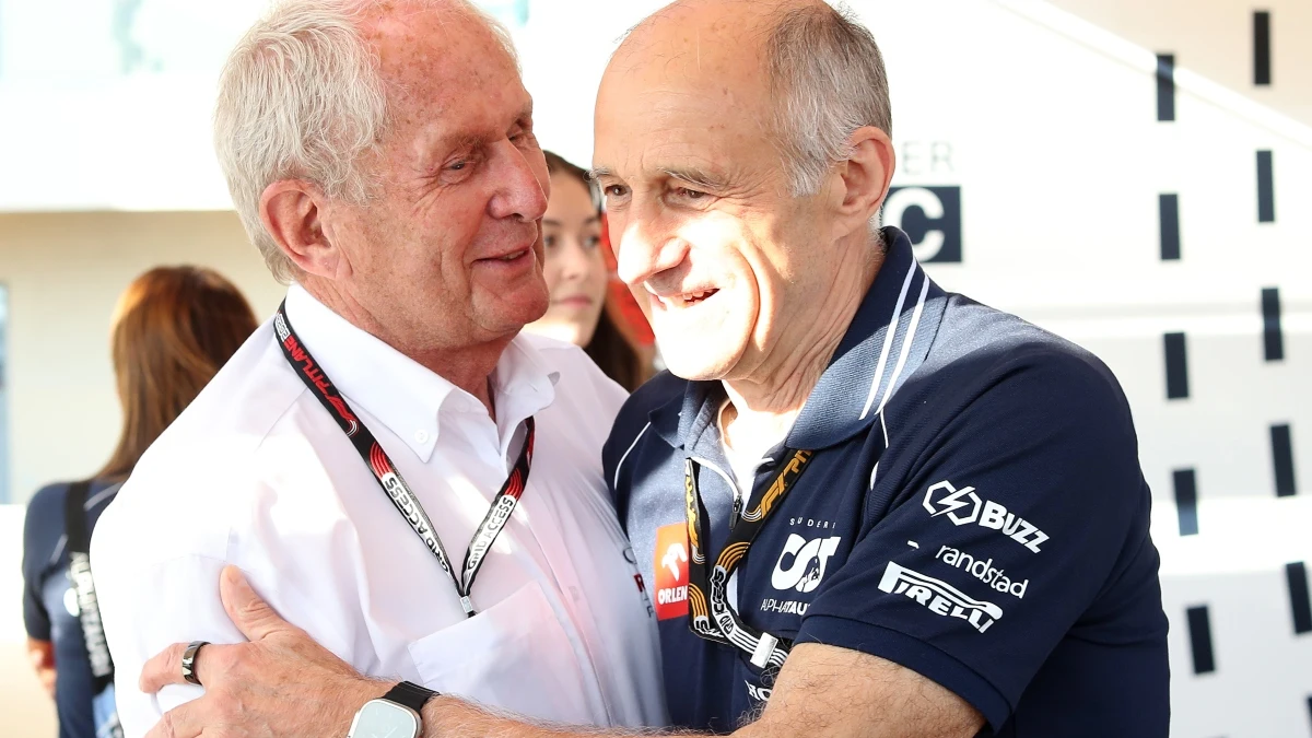 Helmut Marko, con Franz Tost