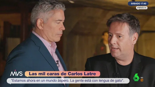 Carlos Latre reflexiona sobre la crispación con Boris Izaguirre: "Estamos en un mundo áspero y fake" Carlos Latre reflexiona sobre la crispación con Boris Izaguirre: "Estamos en un mundo áspero y fake"